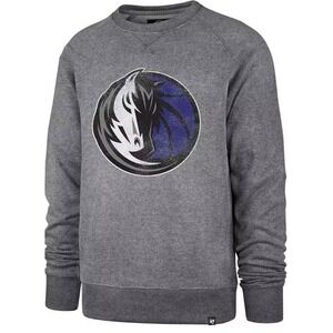 47 Dallas Mavericks Mens Grey Imprint Match Long Sleeve Fashion Sweatshirt SZ XL